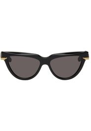 Bottega Veneta Black Cat-Eye Sunglasses