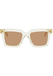 Bottega Veneta Yellow Square Sunglasses