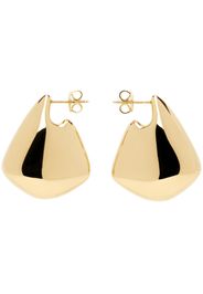 Bottega Veneta Gold Small Fin Earrings