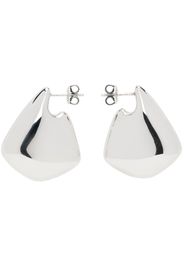 Bottega Veneta Silver Small Fin Earrings