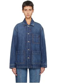 Bottega Veneta Indigo Single-Breasted Denim Jacket