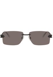 Bottega Veneta Silver Square Sunglasses