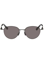 Bottega Veneta Black Round Sunglasses