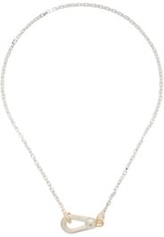 Bottega Veneta Silver Bolt Necklace