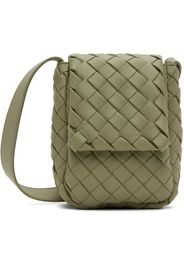 Bottega Veneta Green Mini Vertical Cobble Pouch