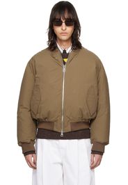 Bottega Veneta Brown Down Bomber Jacket