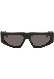 Bottega Veneta Black Rectangular Sunglasses