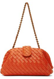 Bottega Veneta Orange Teen Lauren 1980 With Chain Clutch