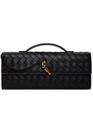 Bottega Veneta Black Long Andiamo Clutch