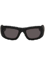 Bottega Veneta Black Intrecciato Sunglasses