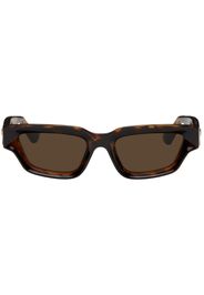 Bottega Veneta Tortoiseshell Sharp Square Sunglasses