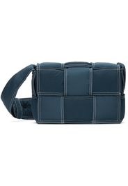 Bottega Veneta Navy Small Padded Tech Cassette Bag