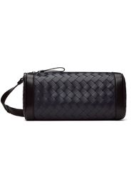 Bottega Veneta Navy & Black Brick Intrecciato Bag