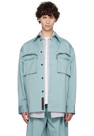 Bottega Veneta Blue Compact Cotton Shirt