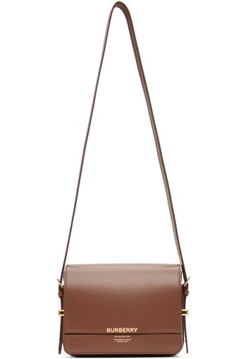 Burberry Brown & Black Small Grace Bag