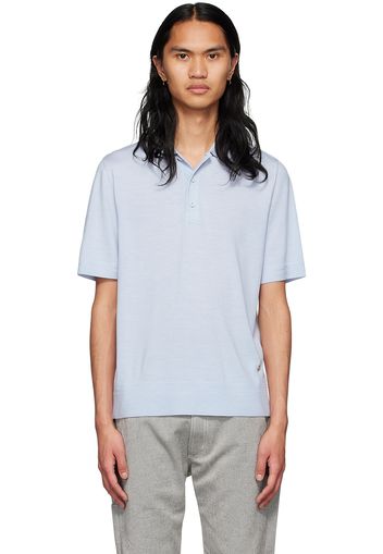 Burberry Blue Wool Polo