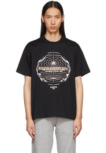 Burberry Black Globe Graphic T-Shirt