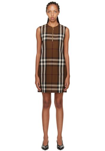 Burberry Brown Sofy Midi Dress