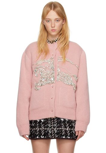 Burberry Pink Crystal EKD Cardigan