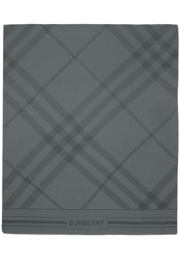 Burberry Gray Argyle Scarf