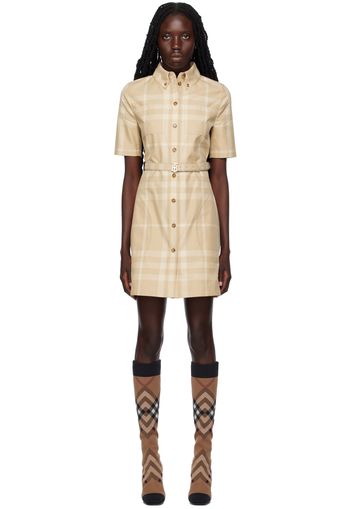 Burberry Beige Check Minidress