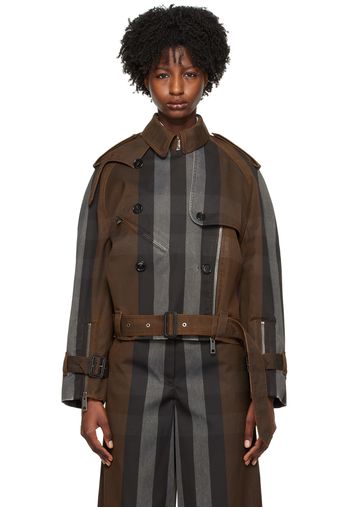 Burberry Brown Check Jacket