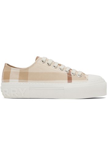 Burberry Beige Check Sneakers