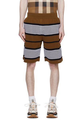 Burberry Brown Striped Shorts