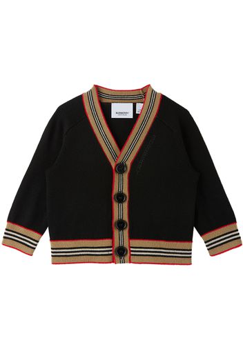 Burberry Baby Black Embroidered Cardigan