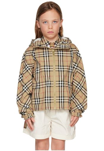 Burberry Kids Beige Vintage Check Jacket