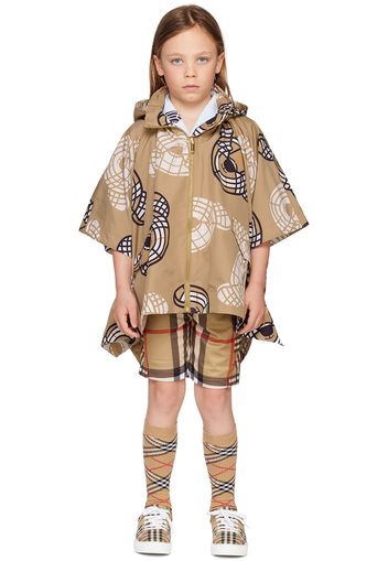 Burberry Kids Beige Thomas Bear Cape