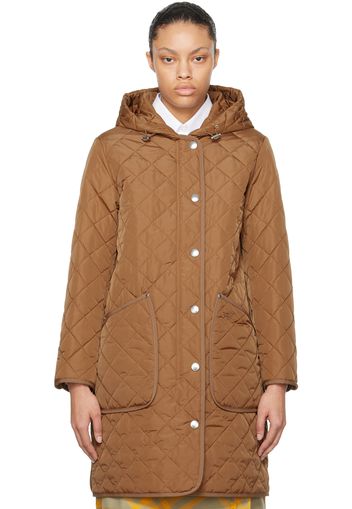 Burberry Tan Quilted Coat