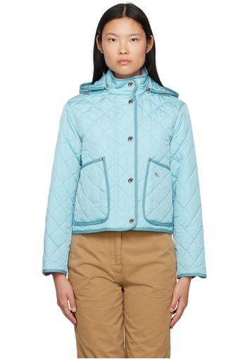 Burberry Blue Quilted Jacket