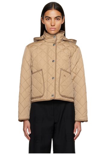 Burberry Beige Quilted Jacket