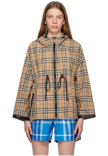 Burberry Beige Check Jacket