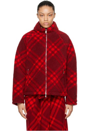 Burberry Red Check Reversible Jacket