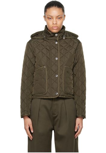 Burberry Khaki Quilted Jacket