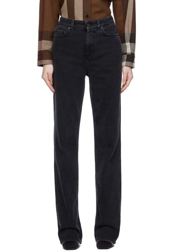 Burberry Black Straight Fit Jeans