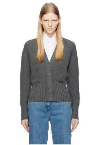 Burberry Gray Buttoned Cardigan