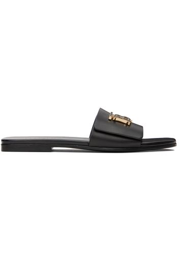 Burberry Black Monogram Motif Slides