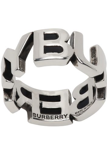 Burberry Silver Logo Ring