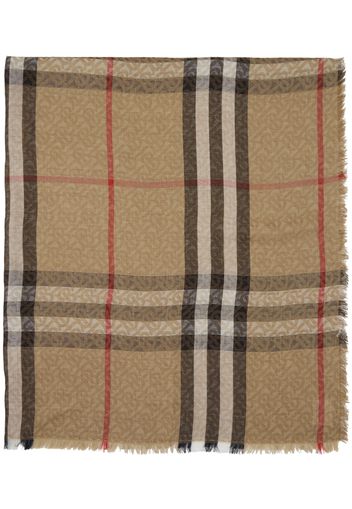 Burberry Beige Vintage Check Monogram Scarf