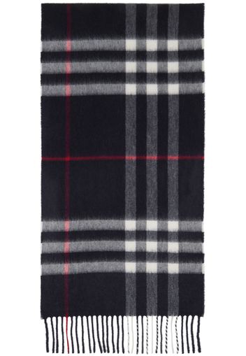 Burberry Navy 'The Check' Scarf