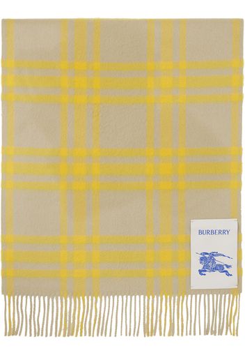 Burberry Green & Yellow Check Scarf