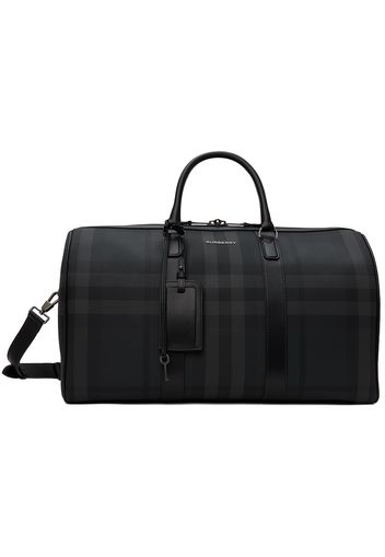 Burberry Black Faux-Leather Duffle Bag