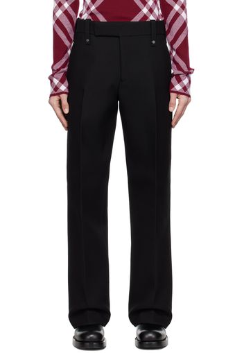 Burberry Black Three-Pocket Trousers