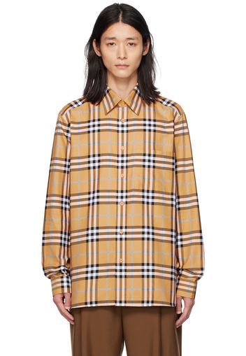 Burberry Orange Check Shirt