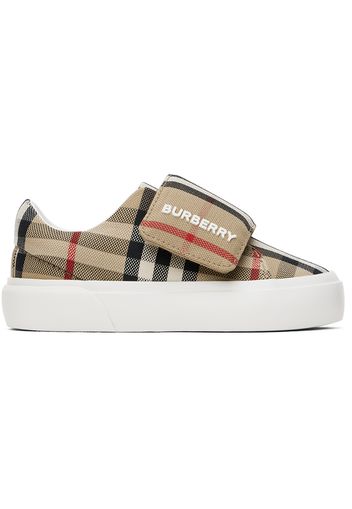 Burberry Baby Beige Check Sneakers