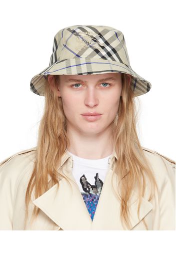 Burberry Beige Check Bucket Hat