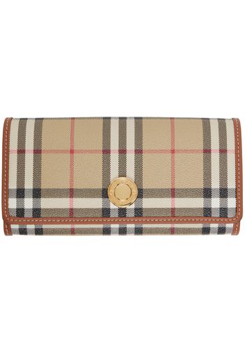Burberry Beige Check Continental Wallet